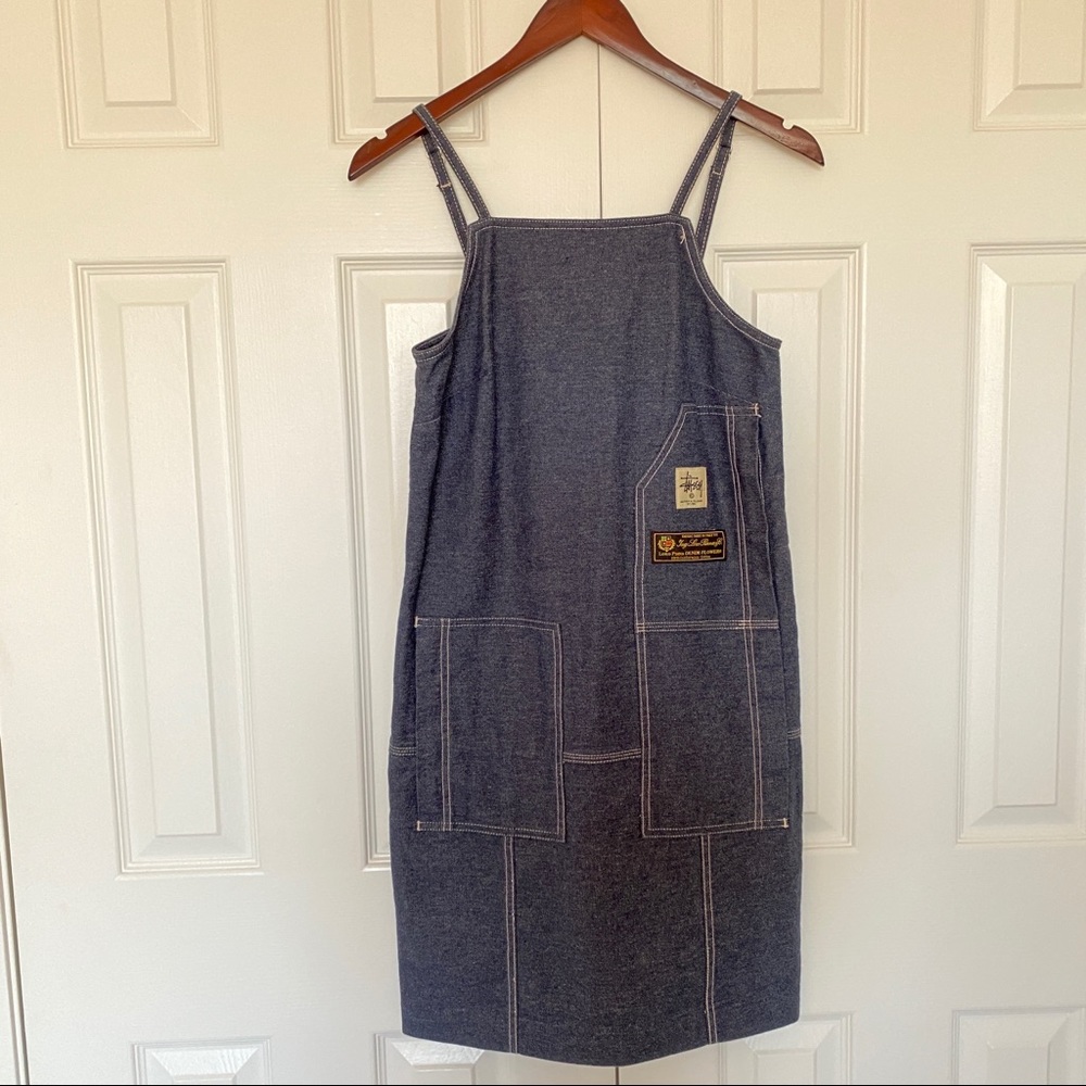 white christmas dresses Stüssy Trucker Denim Jacket Rinsed Indigo main image 1